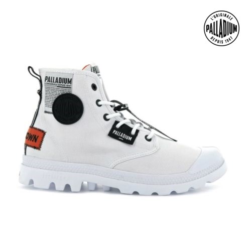 Bottes Palladium Pampa Lite Overlab Femme Blanche | FR IUJ190M